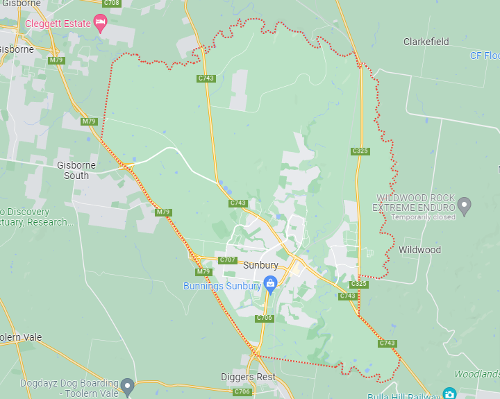 Sunbury map area